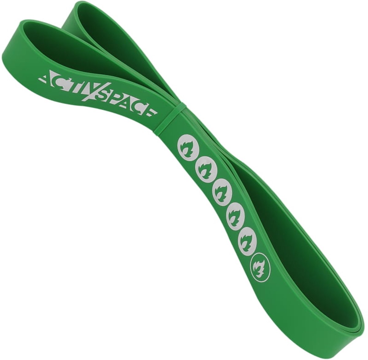 ACTIV SPACE Power Band - Weerstandsband - Groen - 208 cm - Natuurlijke Latex
