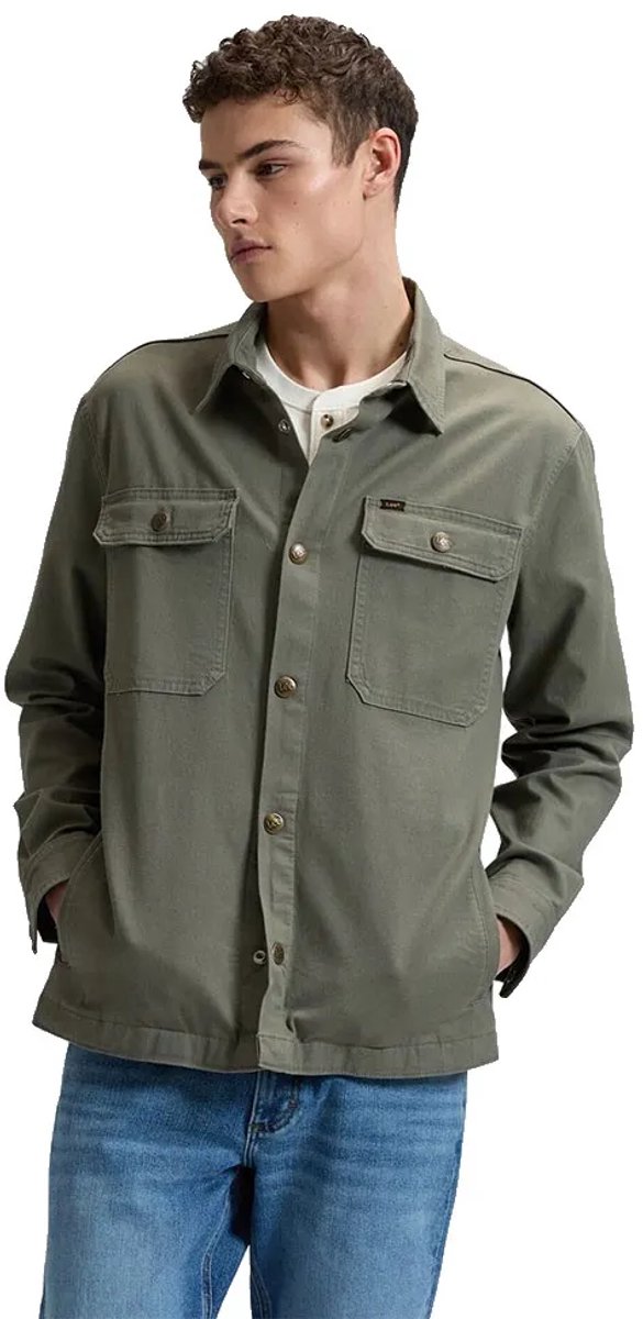 Lee 112376566 Overshirt XL Man Olijf