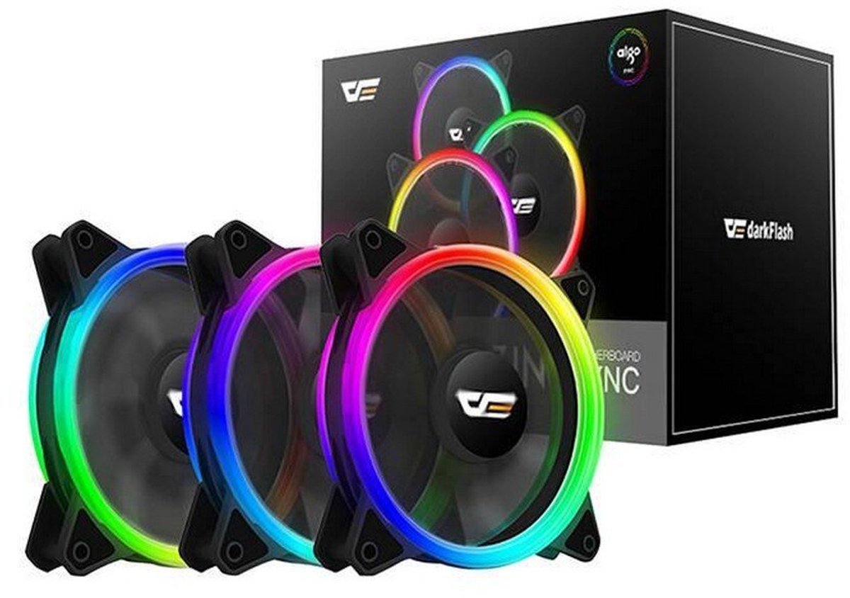 Darkflash Argb Dr12 Pro 120 Mm Ventilator 3 Eenheden Zilver