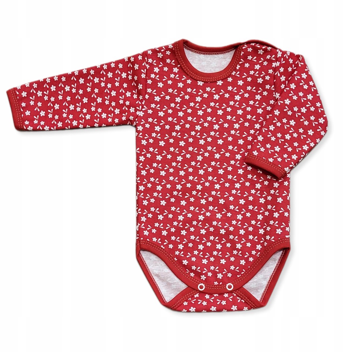 Dartomik - Body met Lange Mouwen - Baby - Katoen 100% - Maat 74 - Bloemenpatroon