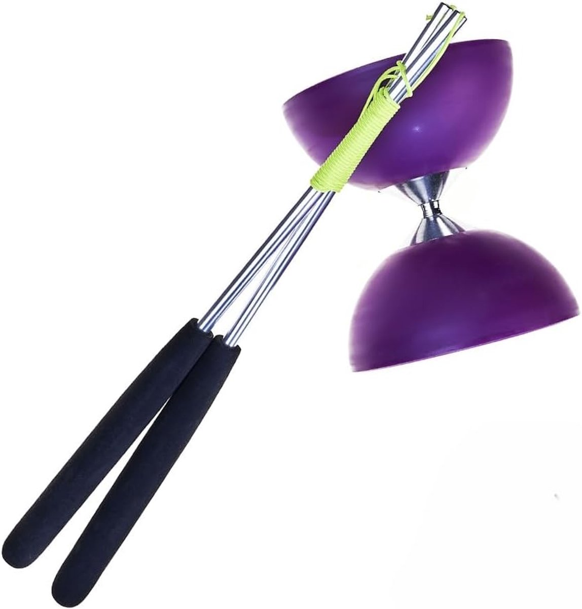 Diabolo Set - Jongleer Speelgoed - Buitenspel Activiteit - Lichtgewicht Ontwerp - 33 x 11 x 12 cm - Paars