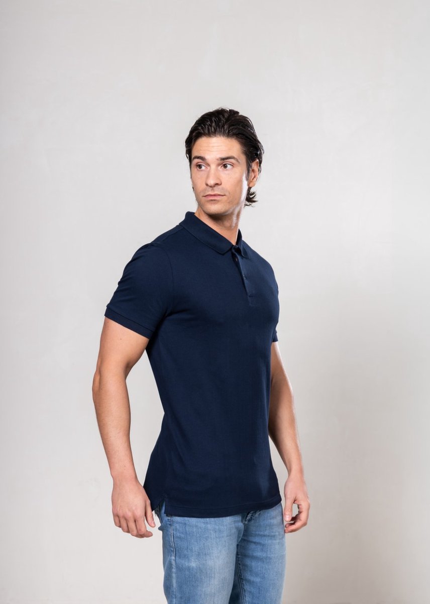 Alca Fashion - V-Shape - Heren Polo - Navy - L