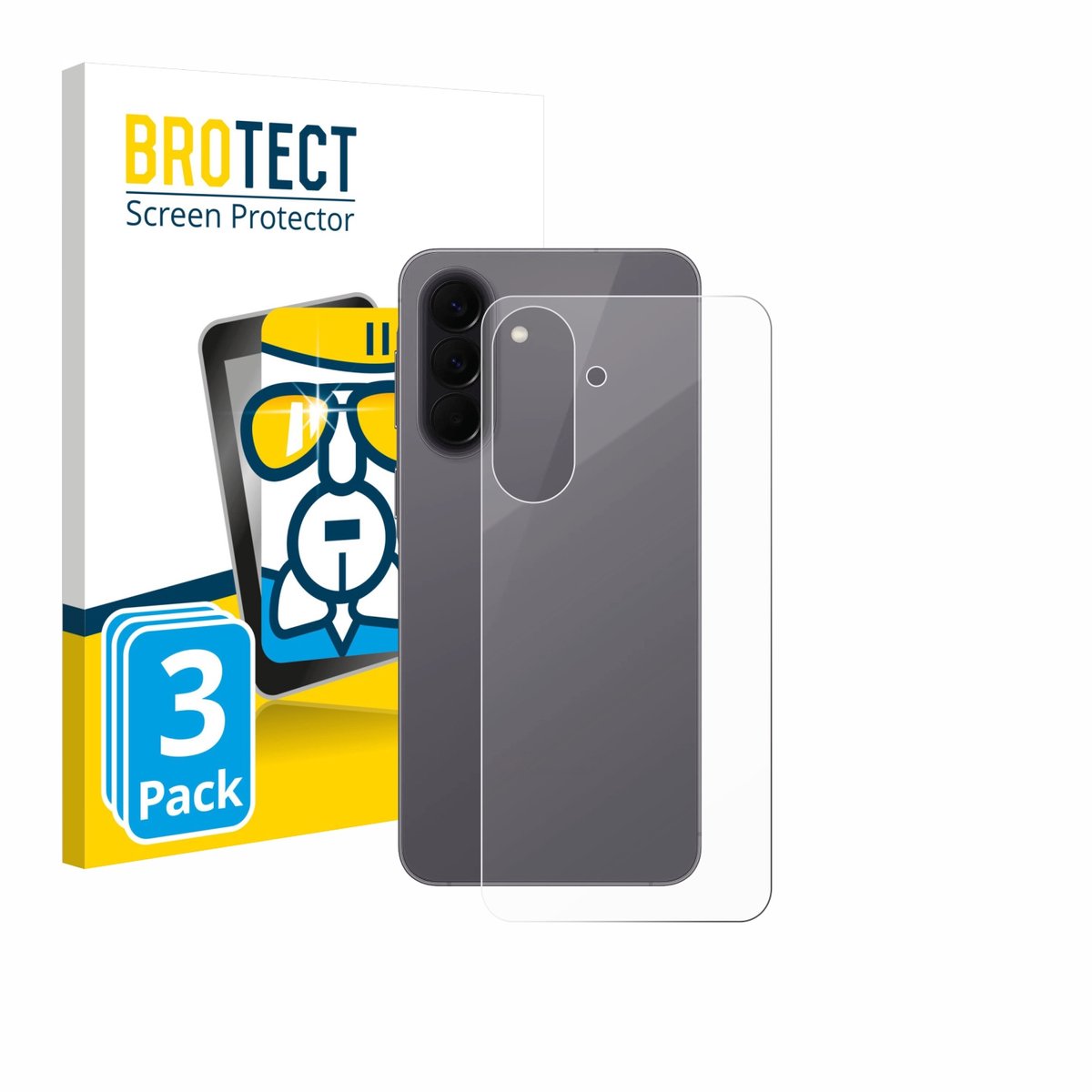 Screenprotector 3 Stuks voor Samsung Galaxy A57 5G (Achterkant) Beschermglas transparant