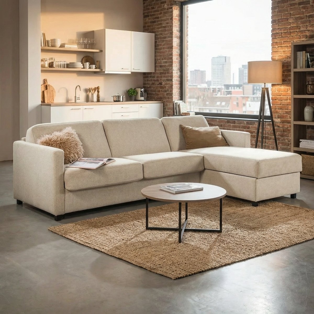 Mörgenn Slaapbank Luxury Mover Hoekbank 3 zits - Met Chaise Longue en opbergruimte