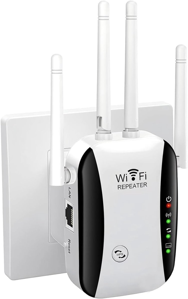 Z Block 2026 WiFi-extender met 4 Antennes voor 5000 ft² Dekking - Z Block - €25,99