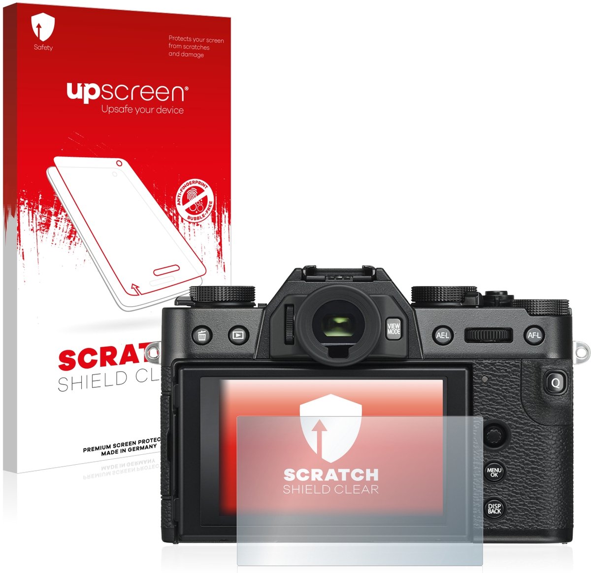 upscreen - Screenprotector voor Fujifilm X-T30 ll - Folie Beschermfolie transparant
