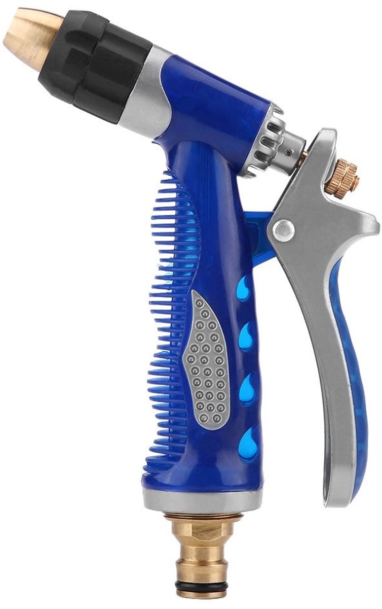 Qiilu Hogedruk Water Spuitpistool - Multifunctioneel tuingereedschap voor auto, tuin en huishouding, blauw