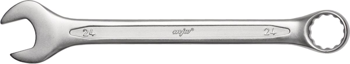 MJW Ringsleutel 24 mm - 12-kant CrV, Satijn