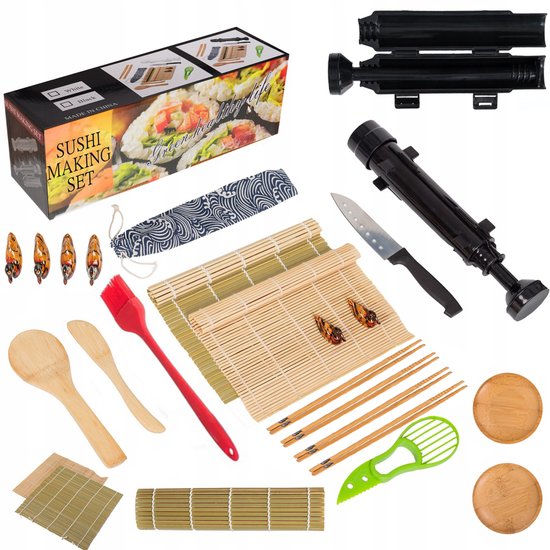 BK Serie - Sushi Set XL - Bazooka - Mes - Bamboo van Merkloos	 — afbeelding 2