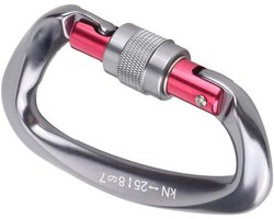 Klimmen Karabijnhaak Luchtvaart Aluminium D-ring Vergrendeling Karabijnhaak Clips Schroef Lock Veiligheid Karabijnhaak voor Bergbeklimmen Uitbreiding Grotten Power Luchtwerk