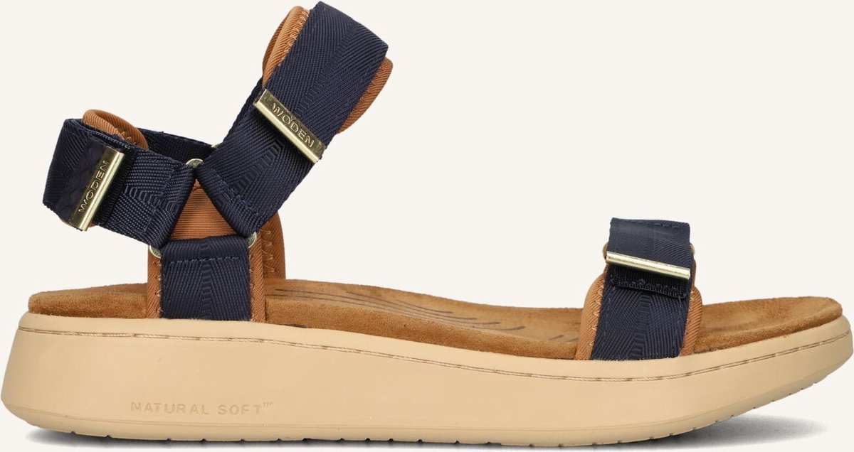 Woden Line Sandalen - Dames - Blauw - Maat 40
