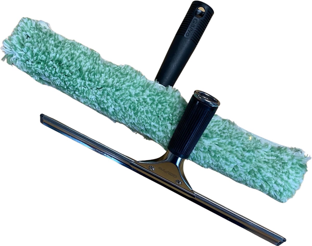 GBPro - Raamwisser systeem - Groene Beer - trekker - inwashoes - t-houder- 35 cm - Schoonmaken - Ramen wassen