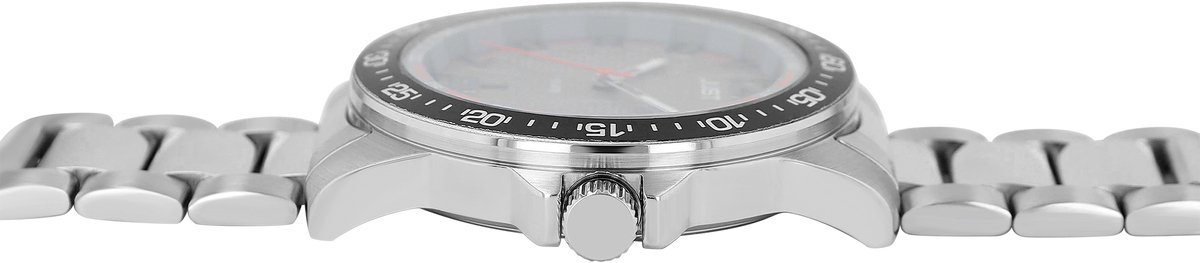 JUST Herenhorloge van roestvrij staal JU20168 Roestvrijstalen band, datum, modern, Ø 43 mm, 10 ATM