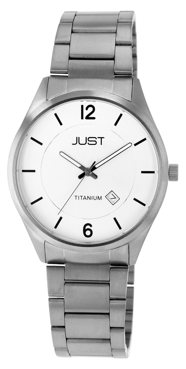 JUST Herenhorloge titanium Fenrih Just herenhorloge met schakelband, titanium, 5 ATM