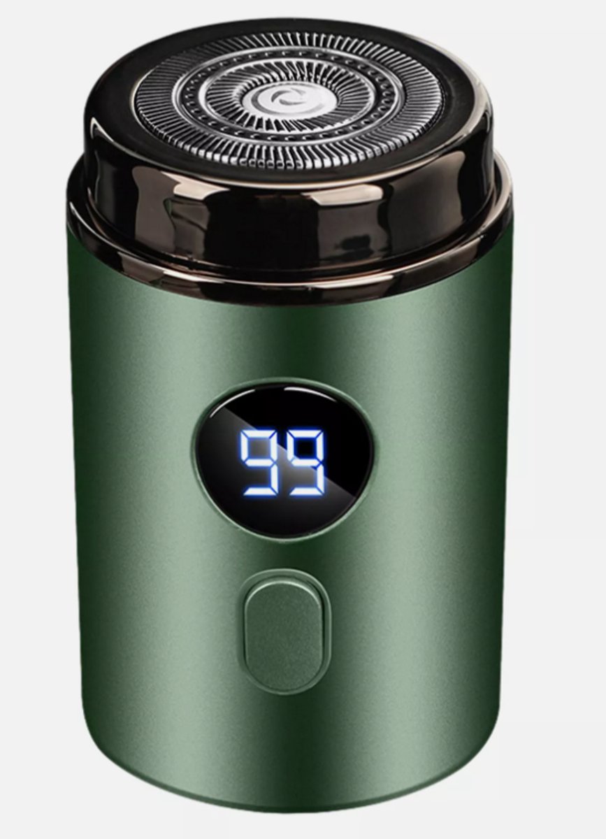 Mini Elektrisch Scheerapparaat - Oplaadbaar Via USB - Draagbaar - 1 Stuk - Groen