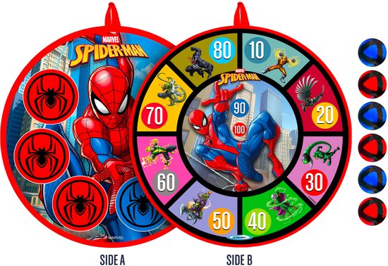 Vedes dartbord Spider-Man met ballen - speelgoed dartspel. — afbeelding 5