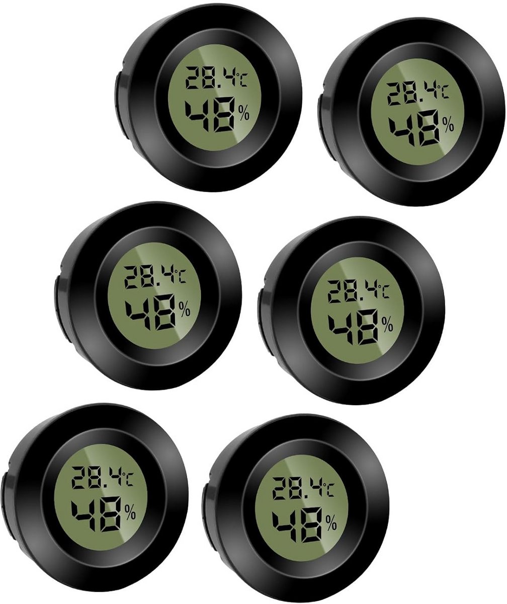 Ronde Digitale Mini Thermometer en Hygrometer voor Binnen