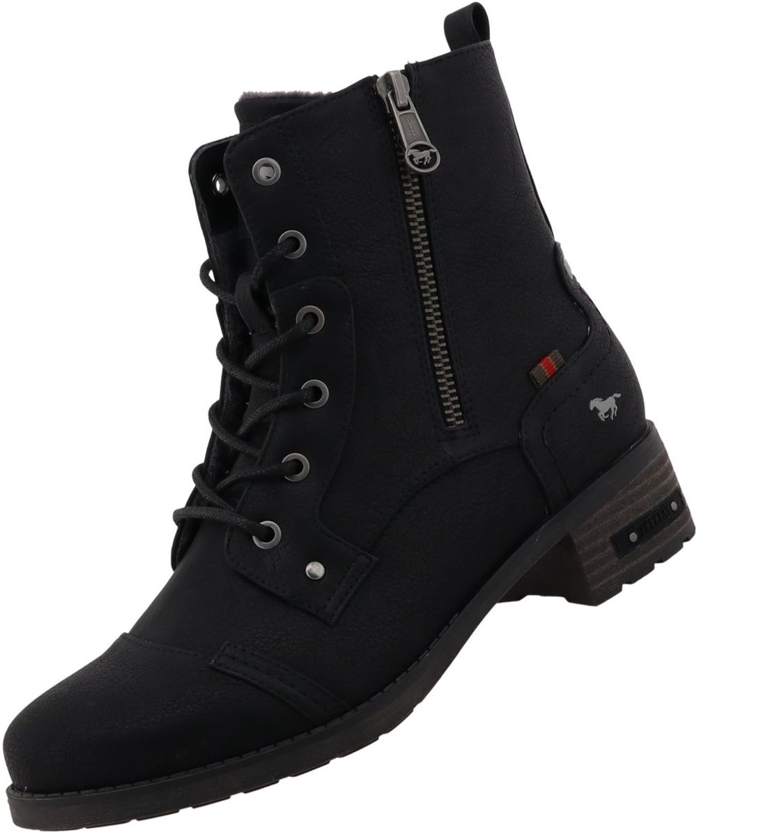 Mustang dames enkellaars zwart