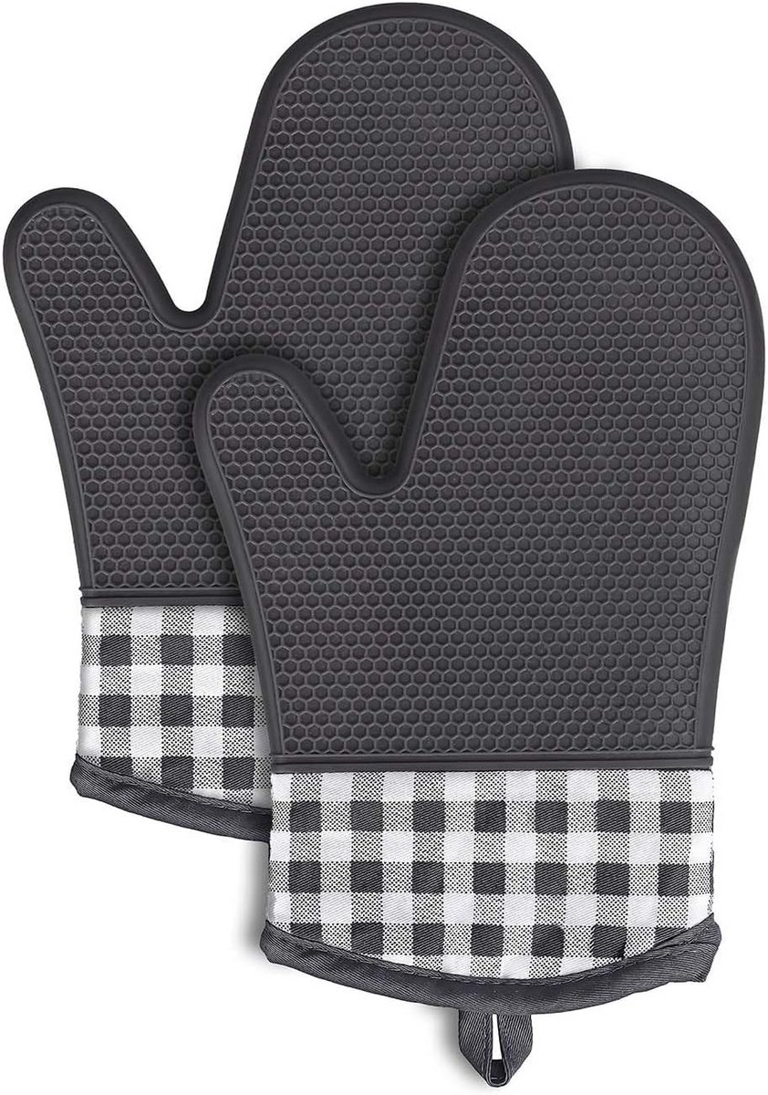 Hittebestendige Siliconen Ovenwanten met Antislip Grip