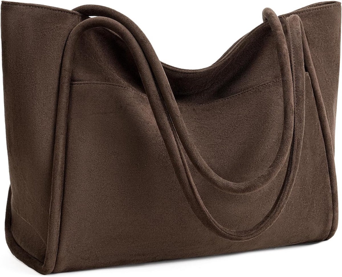 Grote Dames Handtas Schoudertas Veganistisch Werk School Winkelen