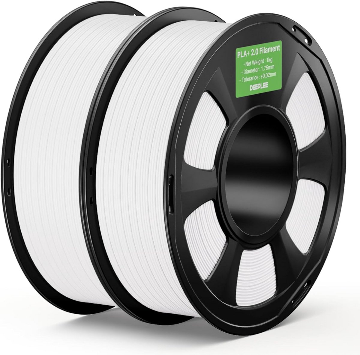 Sterk PLA+ Filament 1.75mm Wit 2kg voor 3D Printers Snelheid en Betrouwbaarheid
