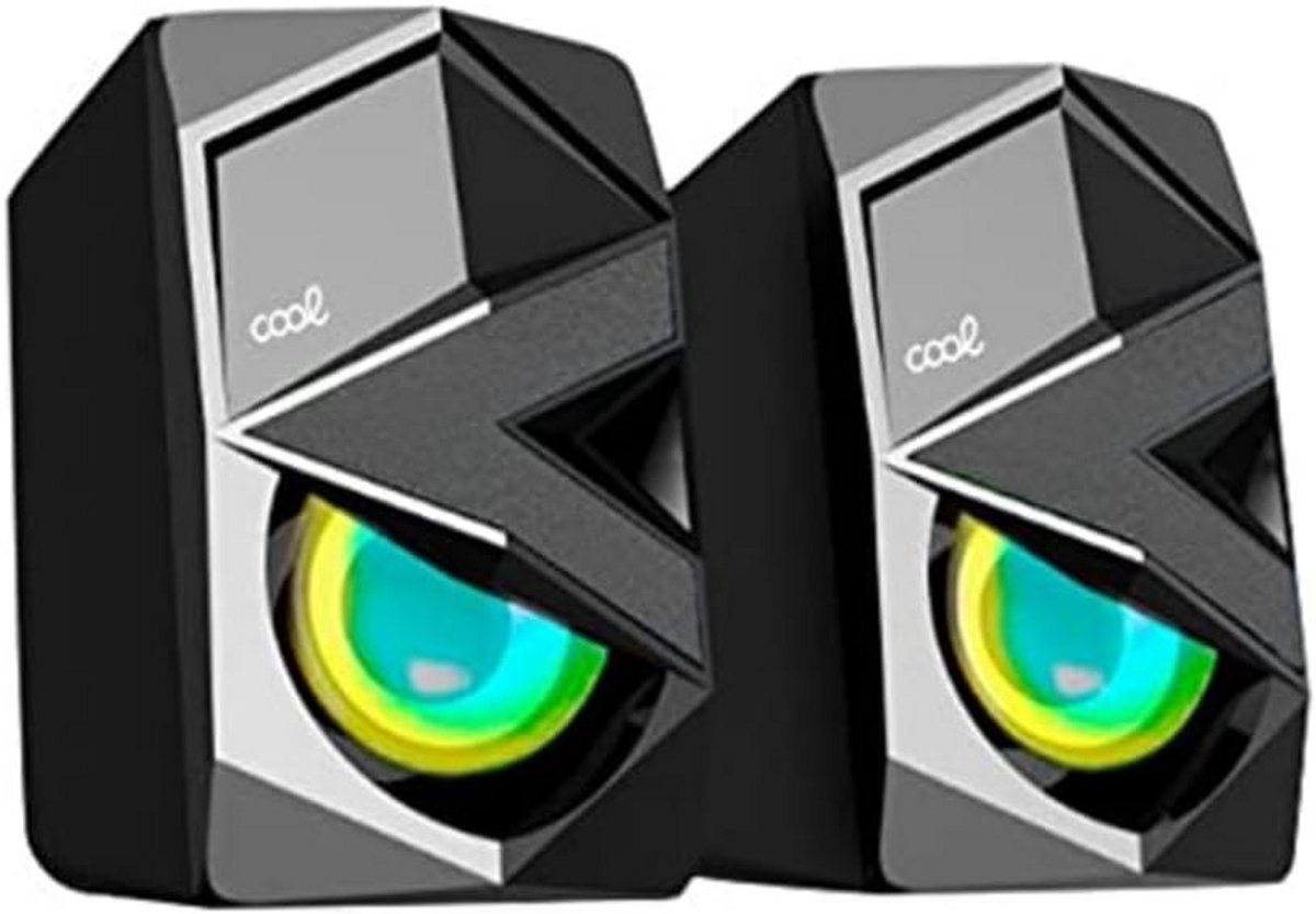 USB PC Gaming Luidsprekers met LED Verlichting Krachtig Geluid 8W