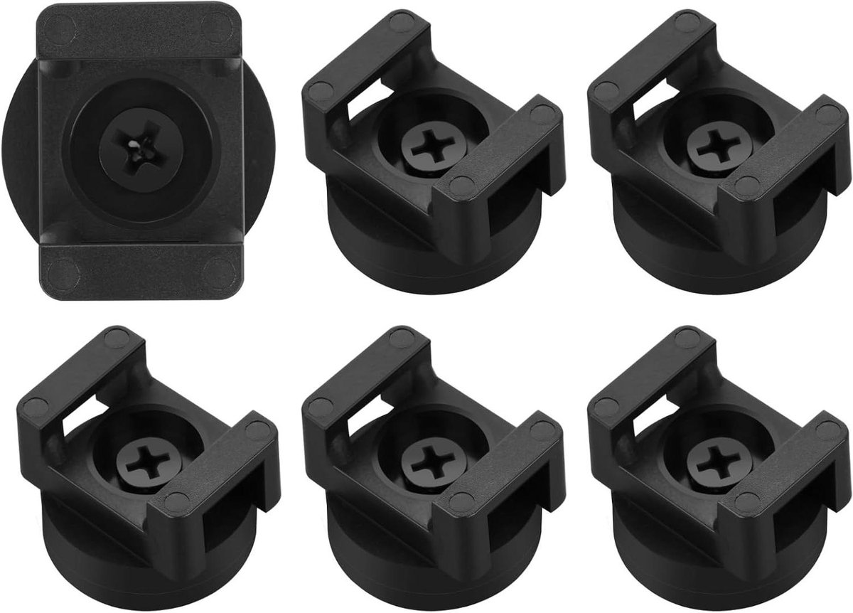 6-delige set magnetische kabelbeheerclips en houders voor auto, kantoor en thuis