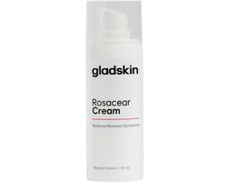 Gladskin ROSACEAR Crème voor de Rosacea-gevoelige & gevoelige huid (30ml) – Hydraterende Gezichtscrème, Dermatologisch Getest, Parfumvrij & Hypoallergeen