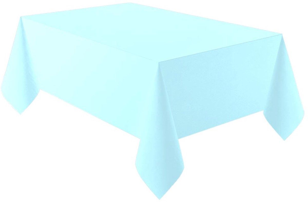 Hemelsblauw eco tafelkleed 2,74m