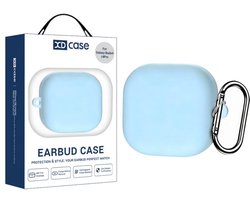 XDcase - hoesje geschikt voor Samsung Galaxy Buds 4 / 4 pro soft case cover - blauw - TPU hoesje Beschermhoes - Samsung Galaxy Buds 4 / 4 Pro Cover - Buds4 hoesje - gel hoesje met sleutelhanger