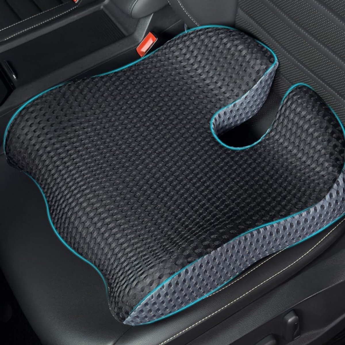 Ergonomisch Traagschuim Zitkussen met Zitverhoging voor Auto en Kantoor