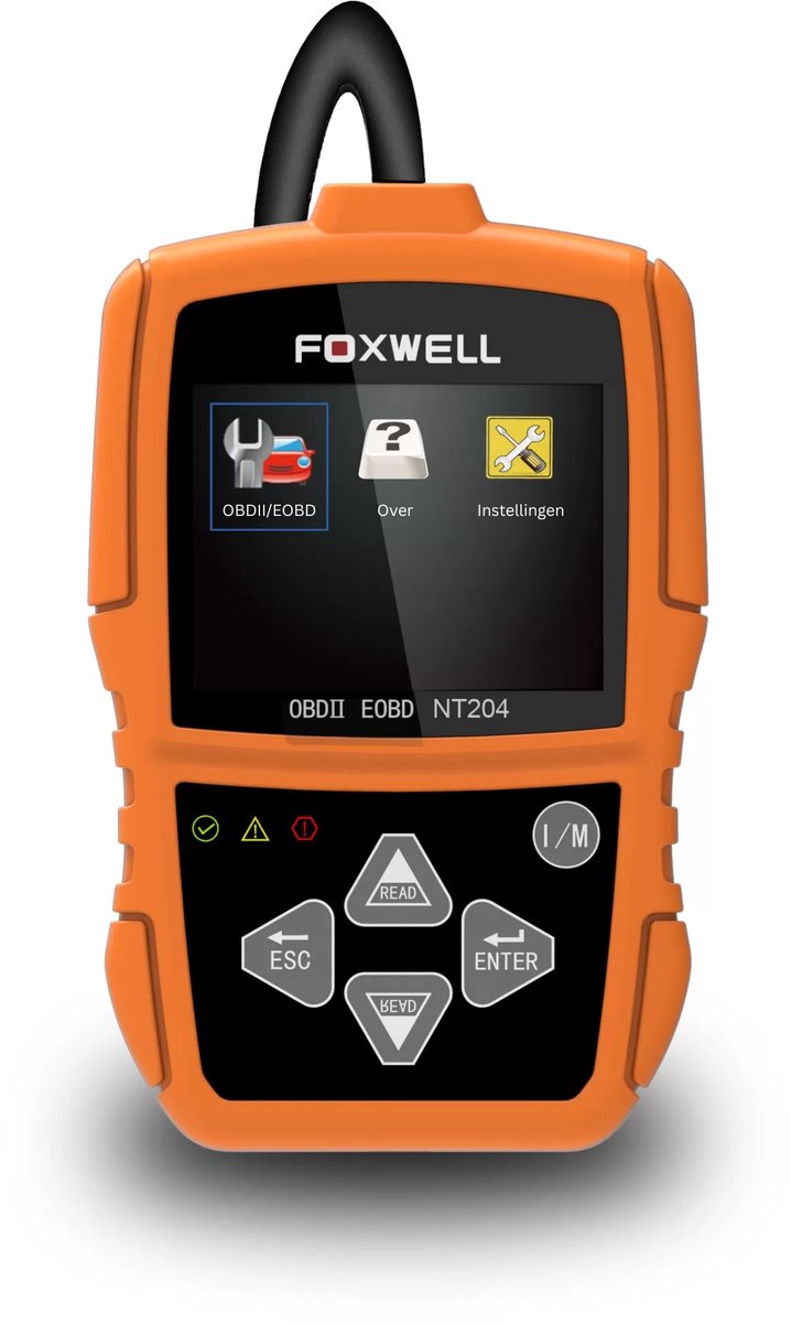 Foxwell NT204 NL OBD2 Scanner | Diagnoseapparaat Auto | Foutcodes Uitlezen & Wissen | OBD2 EOBD CANBUS | Nederlandse Software | 5 jaar garantie