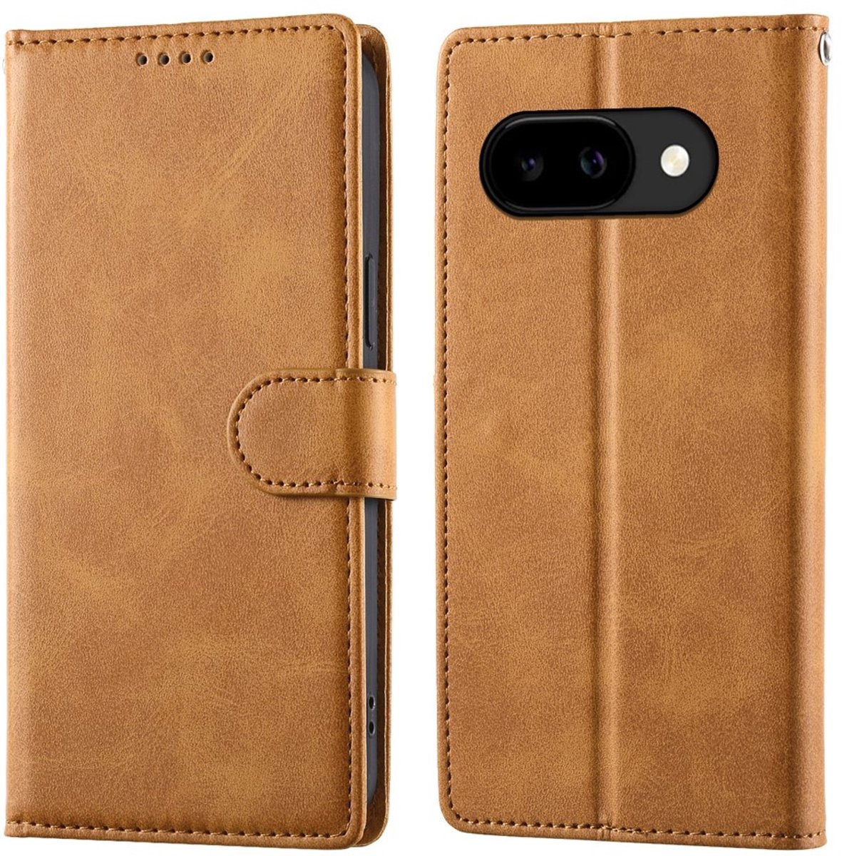 Coverup Hoesje - Geschikt voor Google Pixel 10a Hoesje - Coverup Book Case - Bruin