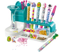 Clementoni iDea - Pennen Creatiestudio - Knutselpakket vol Accessoires - Kawaii Glitterpennen - Het Creatieve Cadeautje - Vanaf 6 jaar