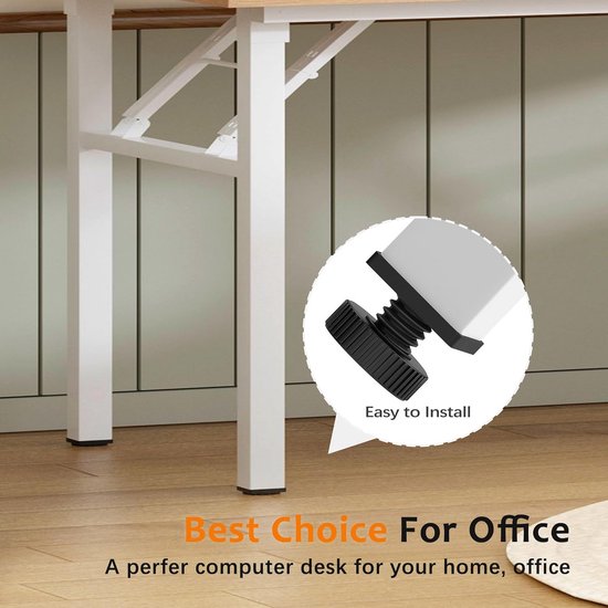 Inklapbaar Bureau 100x60 cm - Multifunctionele Klaptafel voor Thuis en Kantoor — afbeelding 2