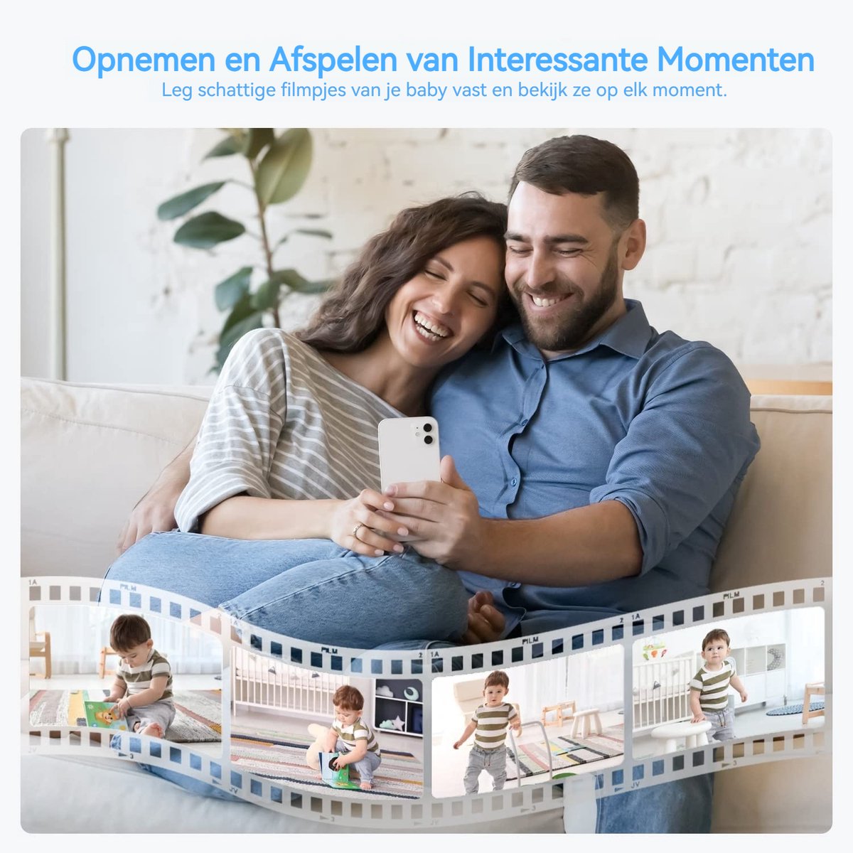 ieGeek Babyfoon met 2 Camera's en 5 Inch HD Monitor - afbeelding 2