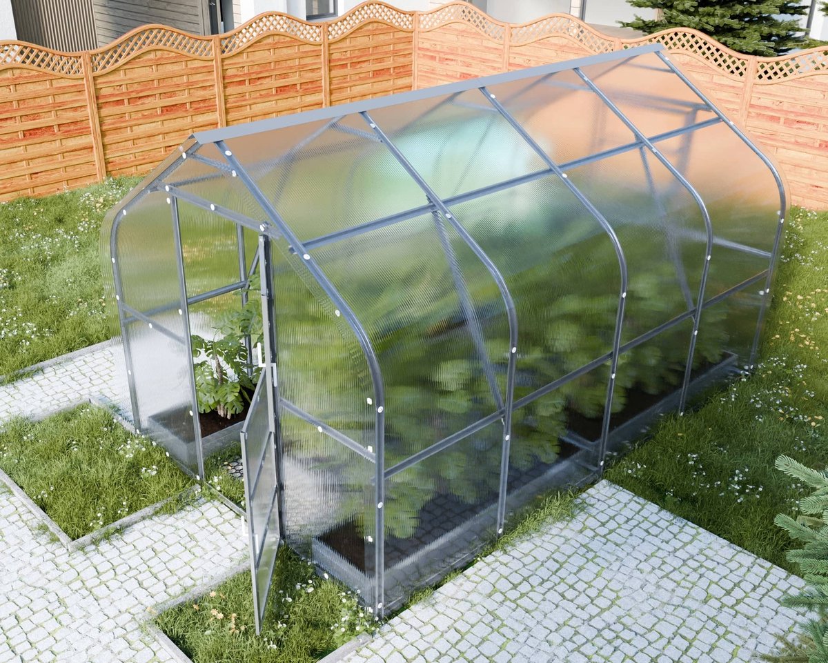 Klasika Polycarbonaat tuinkas 2,5x4m 10m² Drop