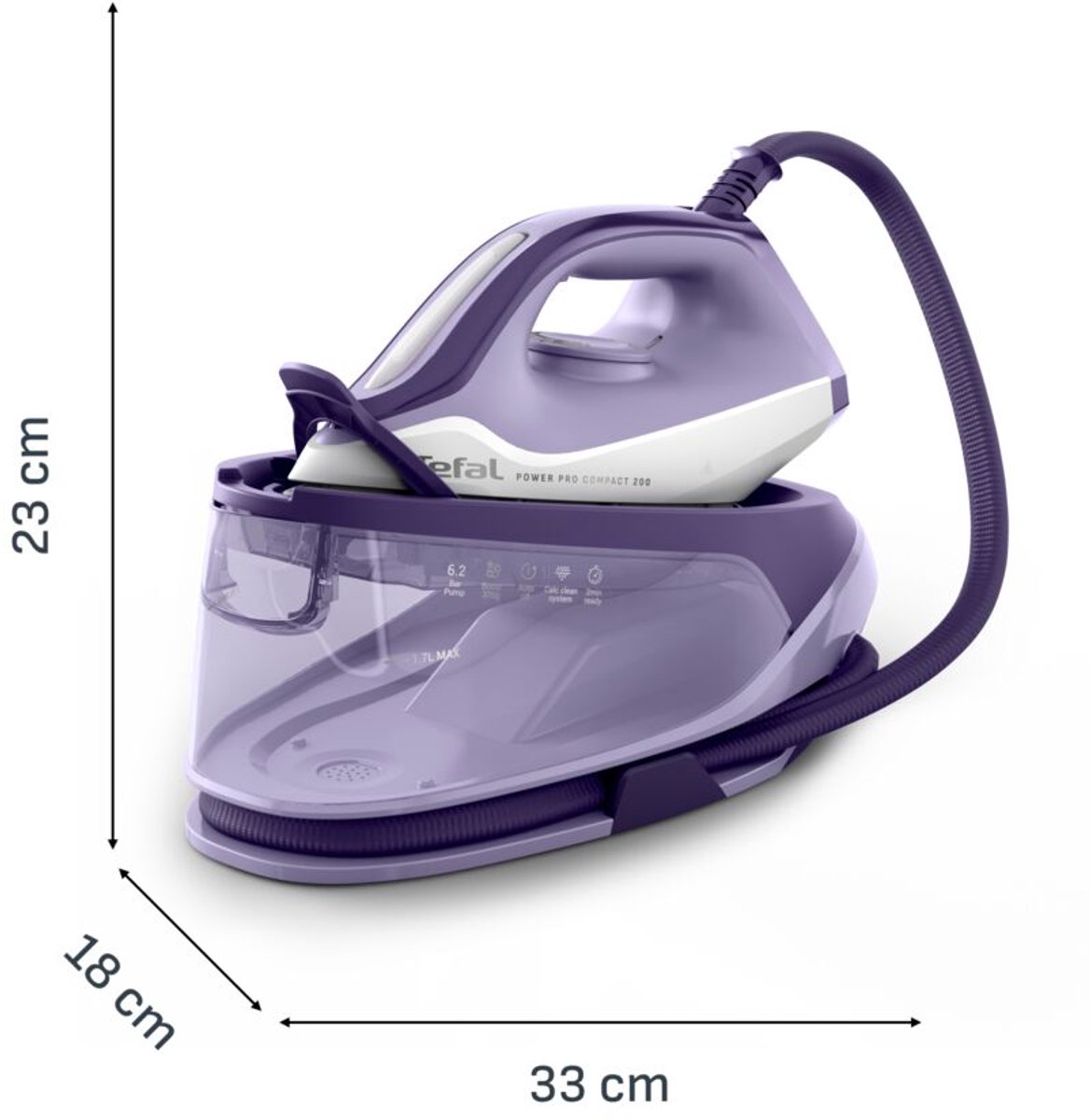 Tefal Power Pro Compact 200 SV6211 - Stoomgenerator - Ergonomisch - Krachtig - Antikalk — afbeelding 6