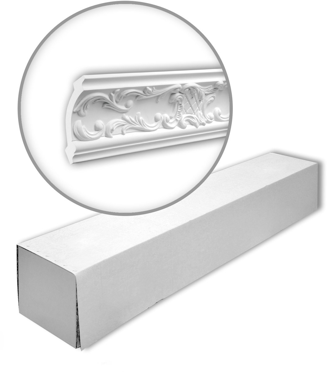 Profhome 150125 1 doos 12 stukken Kroonlijst 24 m