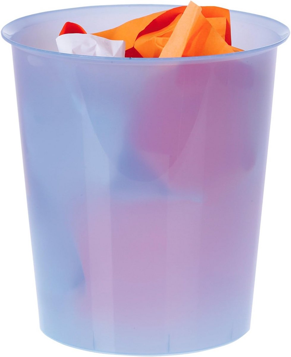 Stootvaste en Krasbestendige Afvalemmer 16 Liter Blauw