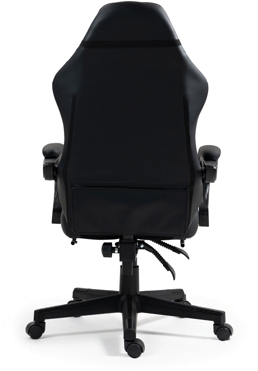 VDD Gaming Stoel met Massagefunctie en Voetsteun Zwart/Groen - afbeelding 2