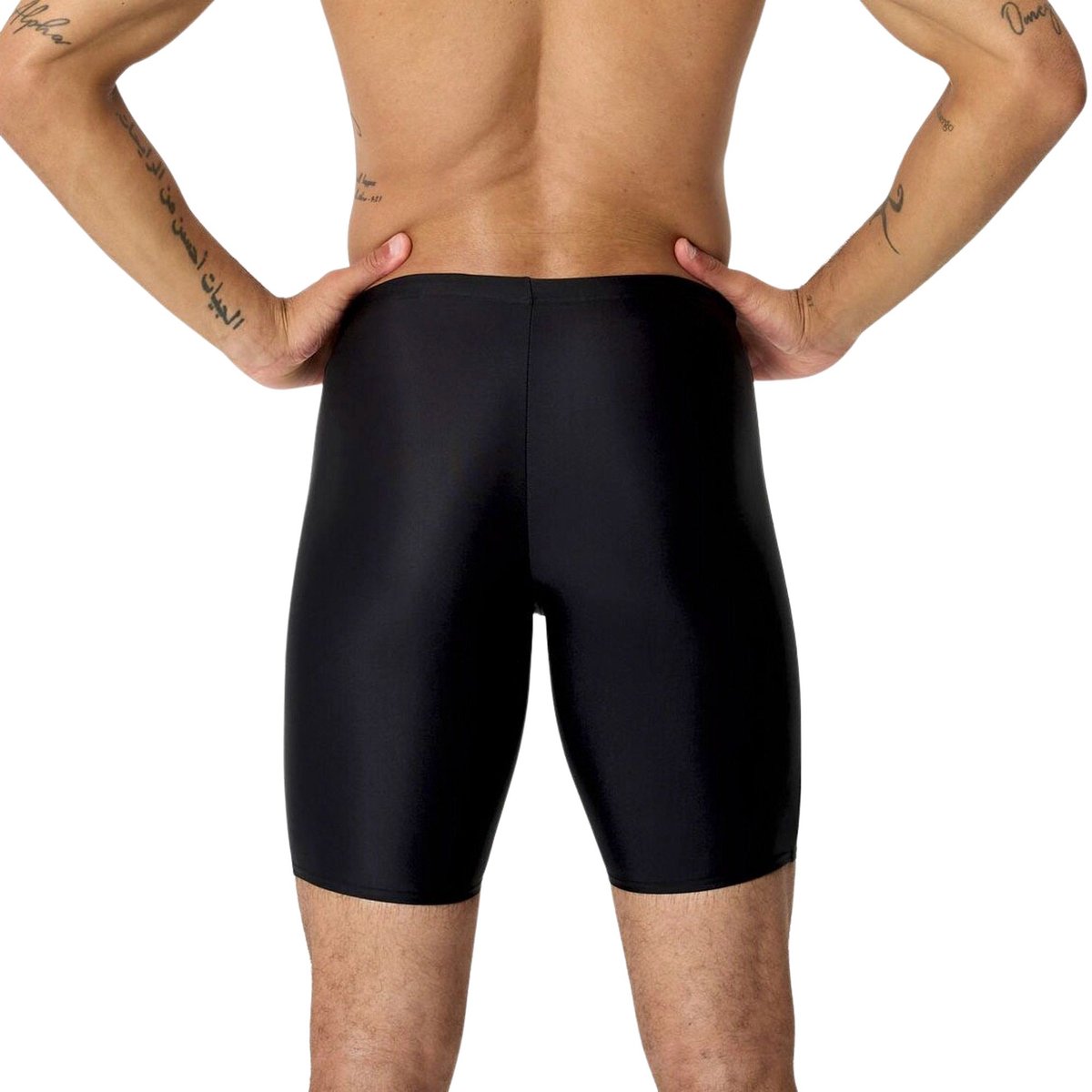 Speedo Medley Logo Jammer Heren Sportzwembroek - Zwart/Rood — afbeelding 3
