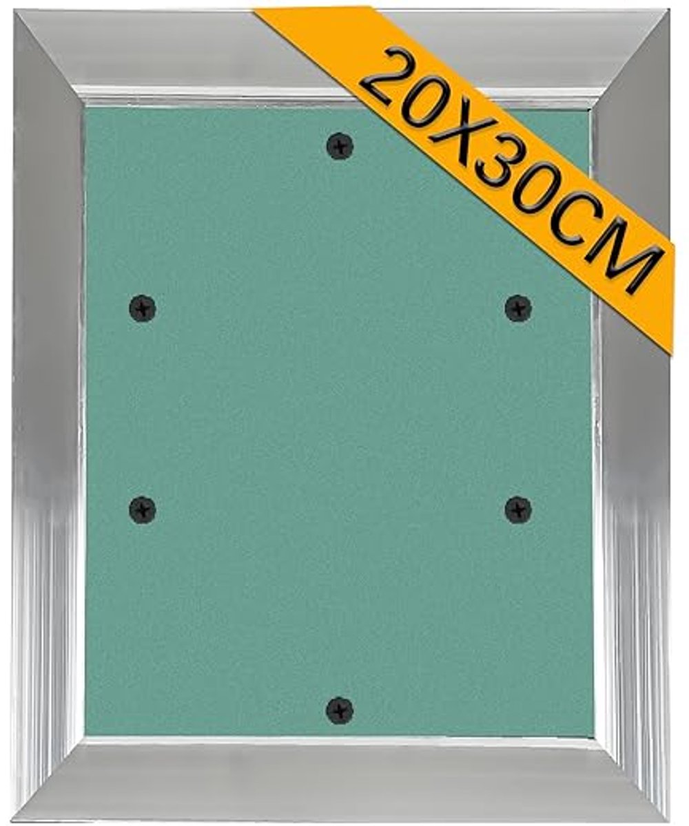 Inspectieluik 20x30 cm – Aluminium Inspectiedeur – Geïmpregneerde Gipsplaat – Voor Wand & Plafond – Vochtige Ruimtes – Groen