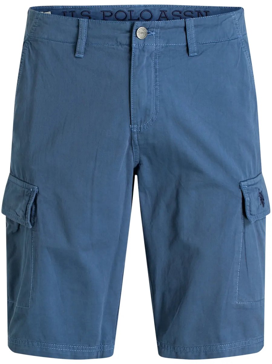 U.S. POLO ASSN. | Heren | Cargo Shorts | Regular Fit | Blauw | Maat XL