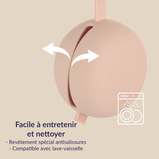 Difrax Siliconen Fopspeenhouder - Nude van Difrax — afbeelding 5