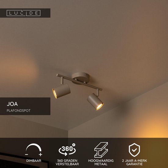 LED plafondlamp Francis, aluminium geborsteld