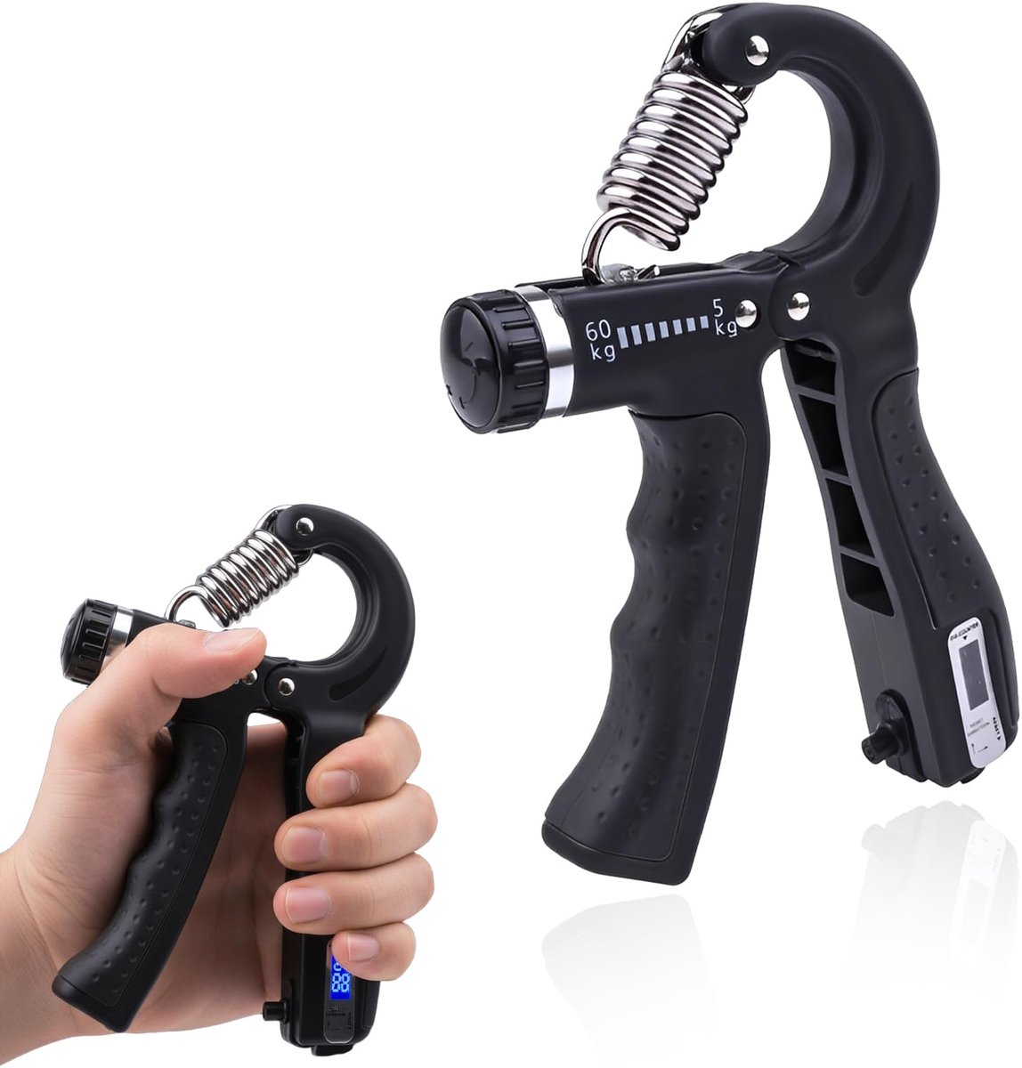 Handgripper - Verstelbare Weerstand van 5 tot 60 kg - Ideaal voor Spierversterking