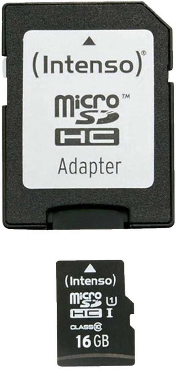 Snelle 16GB microSDHC Geheugenkaart Klasse 10 UHS-I met SD-Adapter