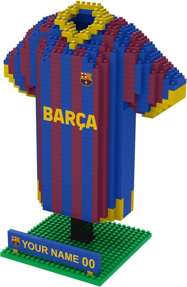 3D Bricks Bouwpakket Voetbal Shirt Desk Decoratie - Personaliseerbaar Model voor Fans
