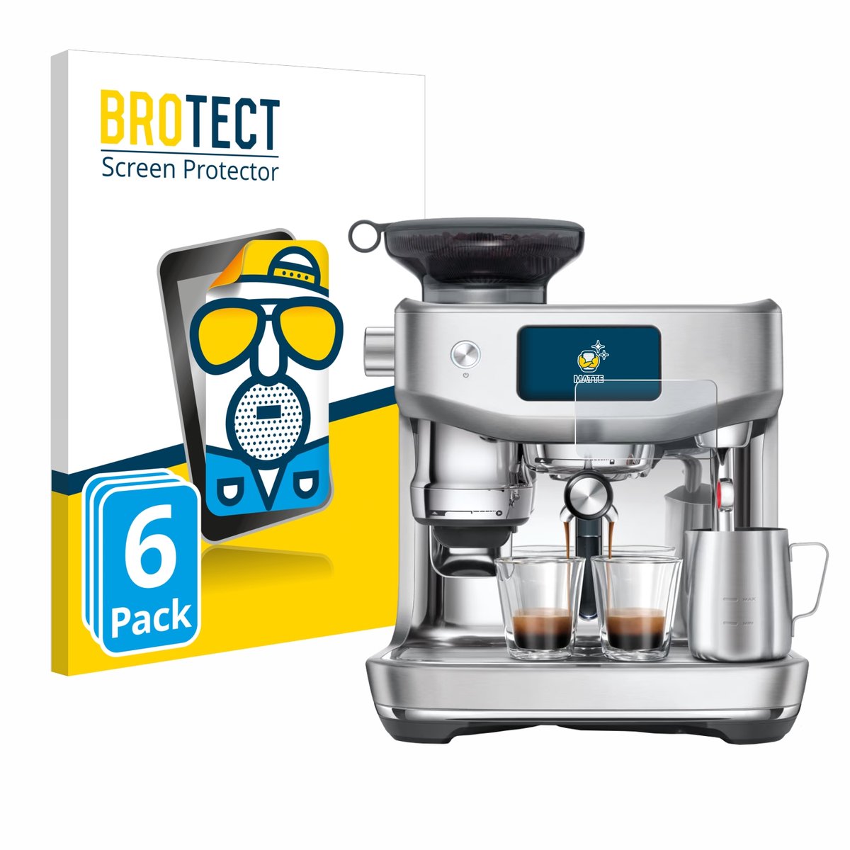 BROTECT - Screenprotector voor Sage the Oracle Jet - Folie Beschermfolie matte 6 Stuks
